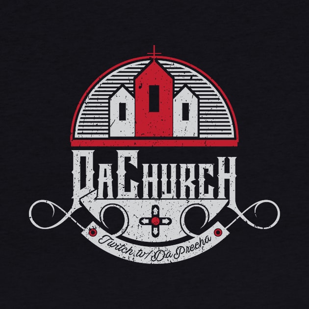 Da Church logo black background by Church Clothes